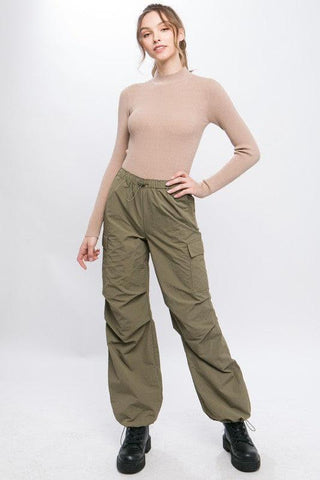 LOVE TREE Loose Fit Parachute Cargo Pants - SwagglyLife Home & Fashion