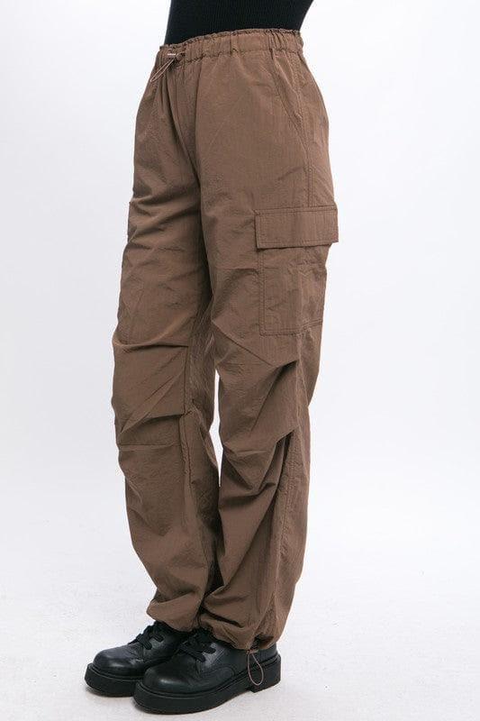 LOVE TREE Loose Fit Parachute Cargo Pants - SwagglyLife Home & Fashion