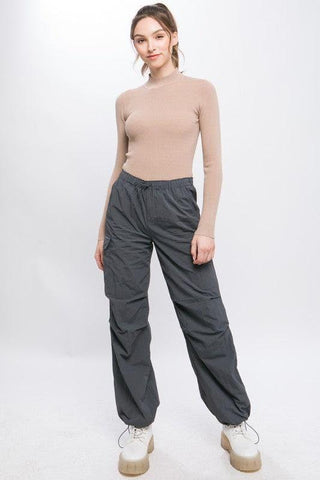 LOVE TREE Loose Fit Parachute Cargo Pants - SwagglyLife Home & Fashion