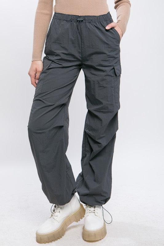 LOVE TREE Loose Fit Parachute Cargo Pants - SwagglyLife Home & Fashion