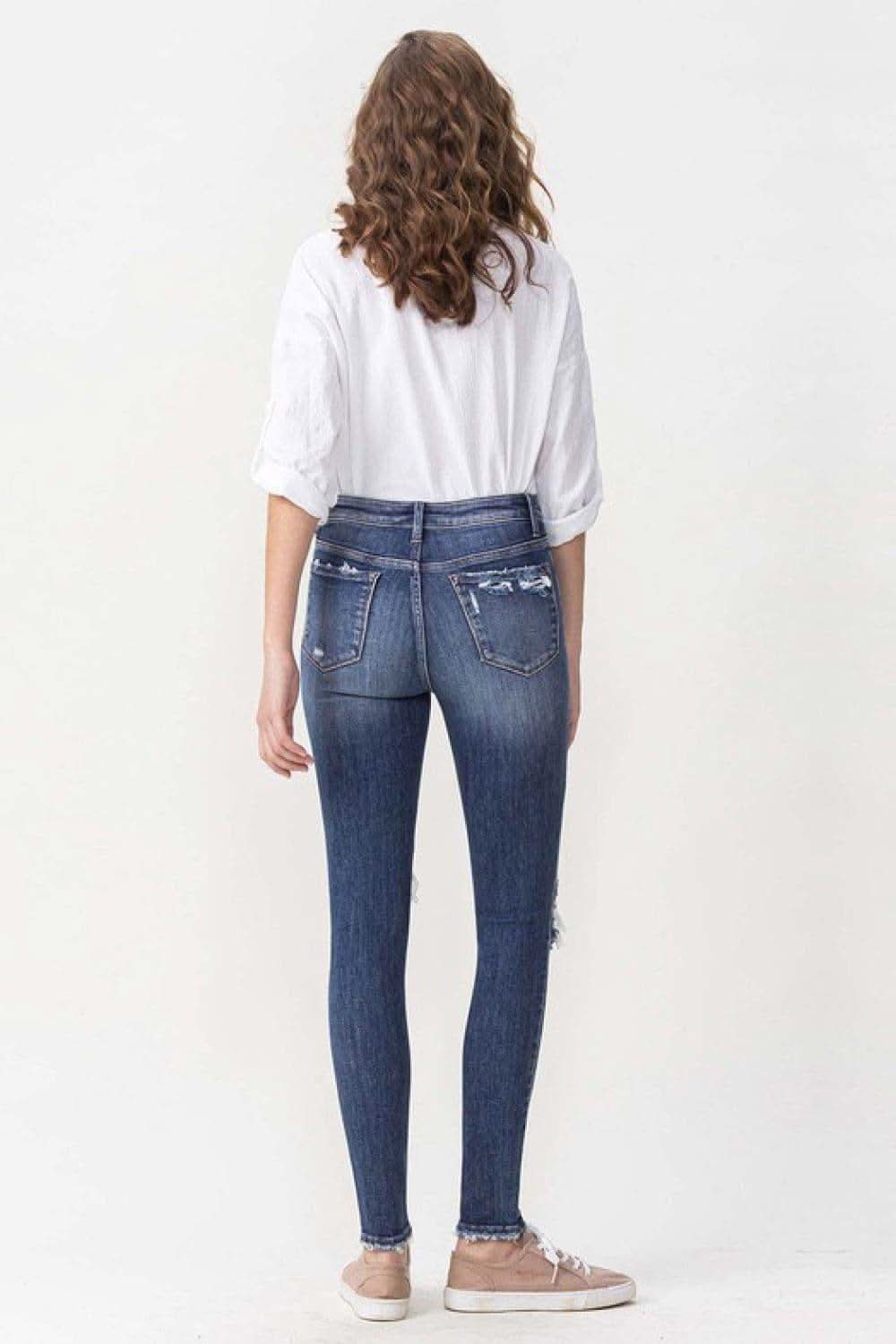 Lovervet Hayden Full Size High Rise Skinny - SwagglyLife Home & Fashion