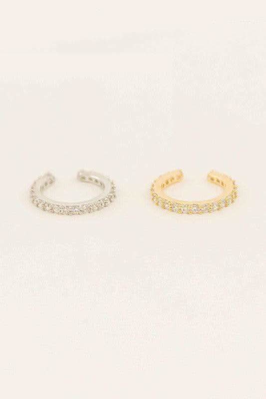 LOVODA Crystal Cuff Earrings - SwagglyLife Home & Fashion