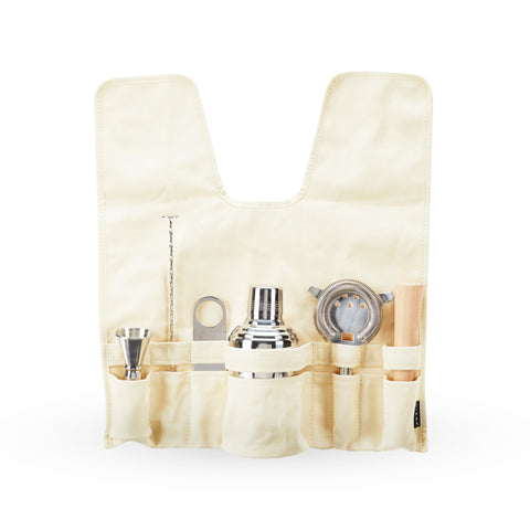 Viski 7-Piece Stainless Steel Travel Barware Set