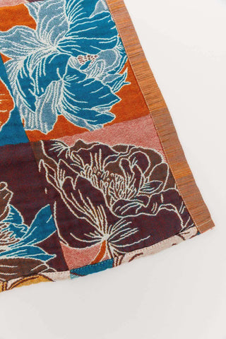 Luxury Beach Towel in Block Floral - SwagglyLife Home & Fashion