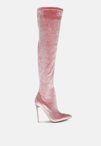 Madman Over-The-Knee Boot in Rose - Long Boots photo