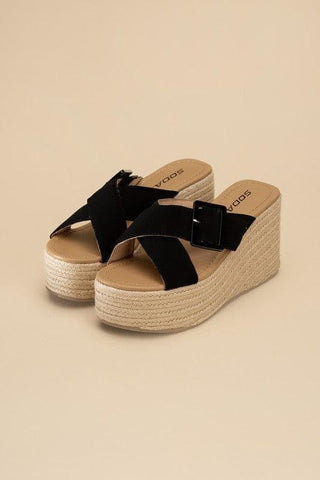 Manta Espadrille Platform Slides - SwagglyLife Home & Fashion