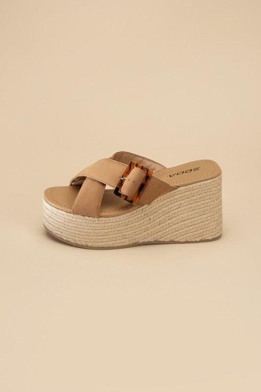 Manta Espadrille Platform Slides - SwagglyLife Home & Fashion