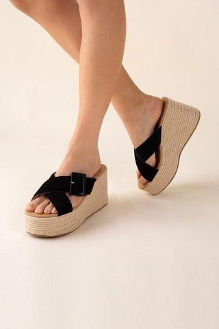 Manta Espadrille Platform Slides - SwagglyLife Home & Fashion