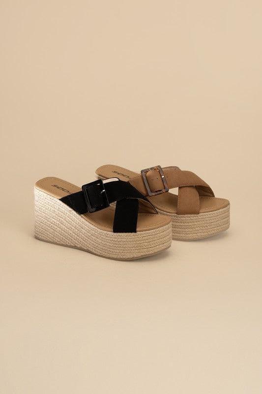 Manta Espadrille Platform Slides - SwagglyLife Home & Fashion