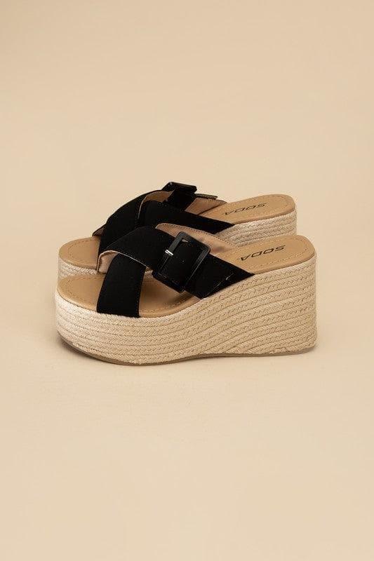 Manta Espadrille Platform Slides - SwagglyLife Home & Fashion