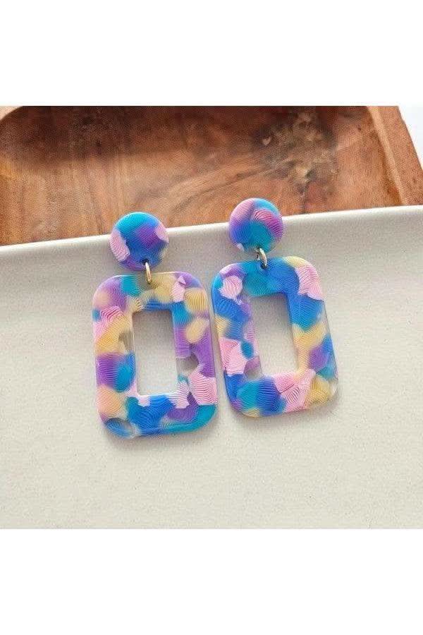 Margot Earrings - Watercolor - SwagglyLife Home & Fashion