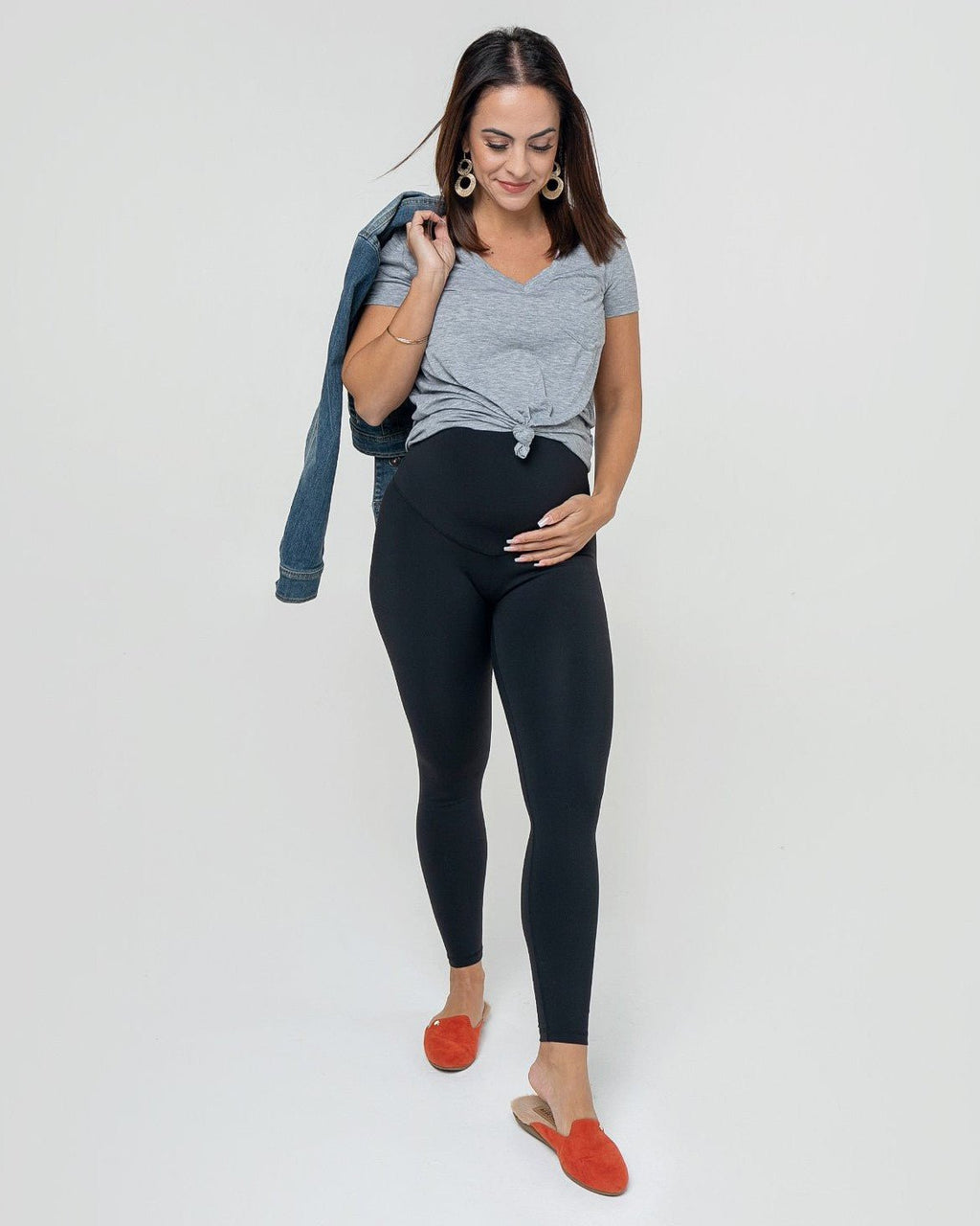 Wear Everywhere Eco Leggings w/Pocket in - adult female maternity leggings photo