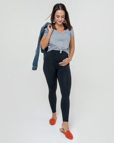 Wear Everywhere Eco Leggings w/Pocket in - adult female maternity leggings photo