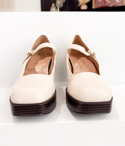 Matilda Platform Heel in Bone in - Heel photo