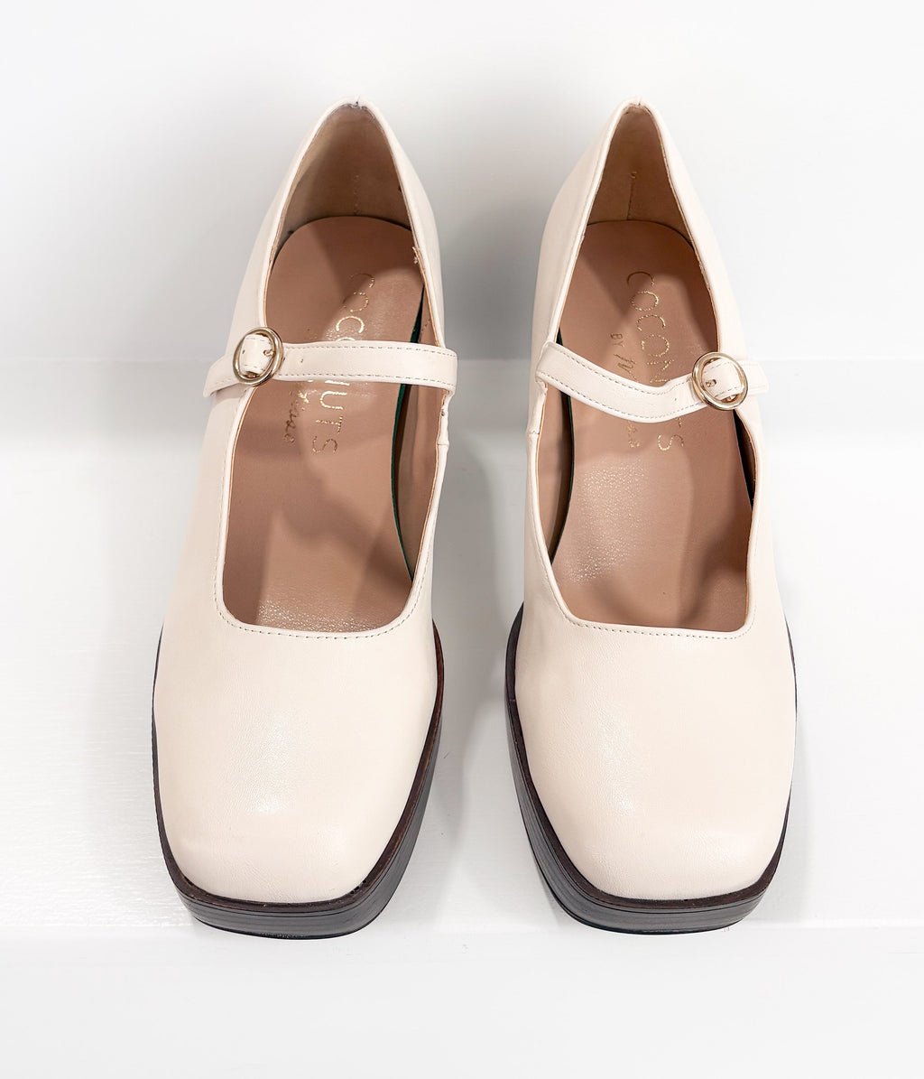Matilda Platform Heel in Bone in - Heel photo
