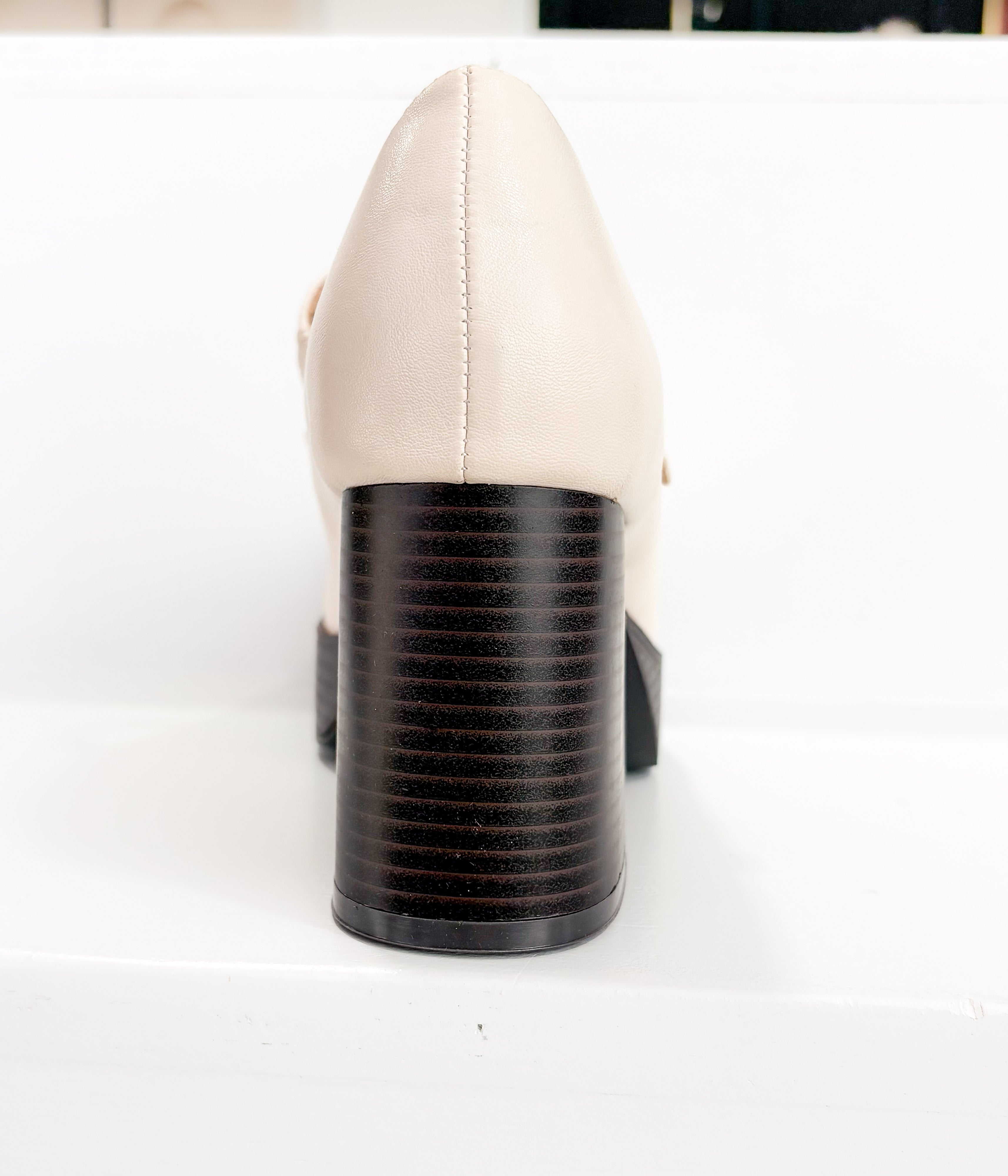 Matilda Platform Heel in Bone in - Heel photo