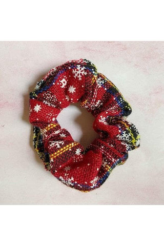 Merry Plaid Scrunch Set Of 4 - SwagglyLife Home & Fashion