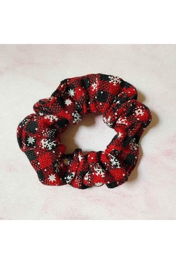 Merry Plaid Scrunch Set Of 4 - SwagglyLife Home & Fashion