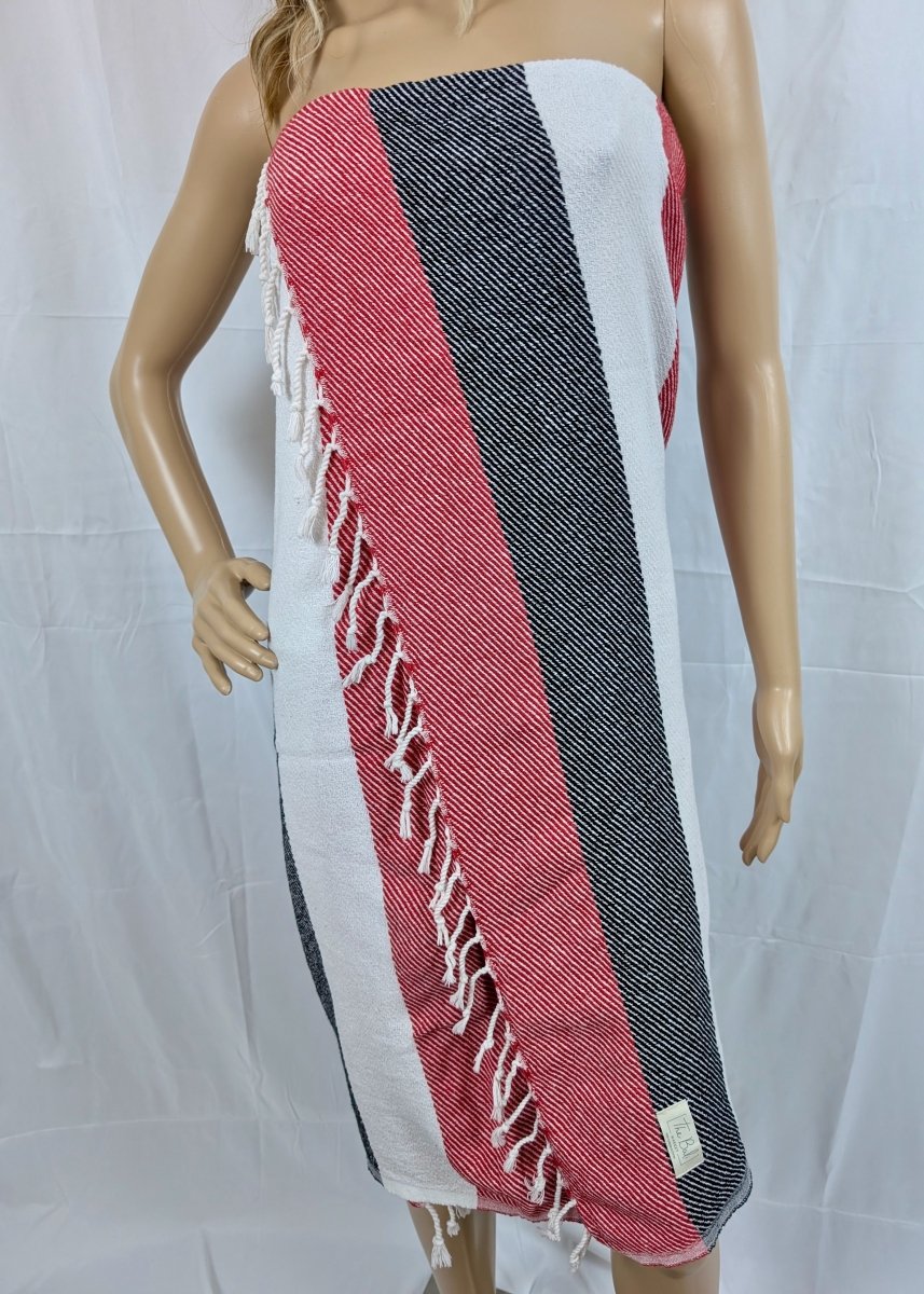 Mesa Towel - Oversized, Quick-Drying, 100% Cotton Beach Towel with Bold Stripes in - Beach Towel photo