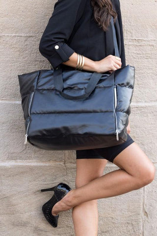 Metallic Puffer Tote - SwagglyLife Home & Fashion