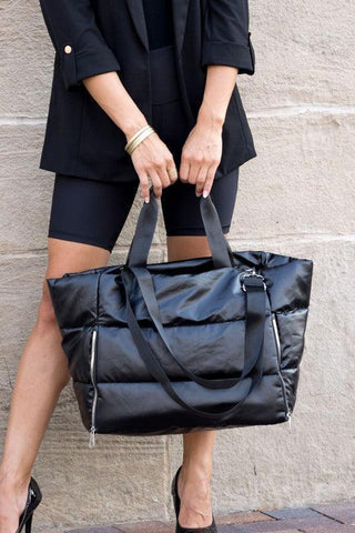 Metallic Puffer Tote - SwagglyLife Home & Fashion