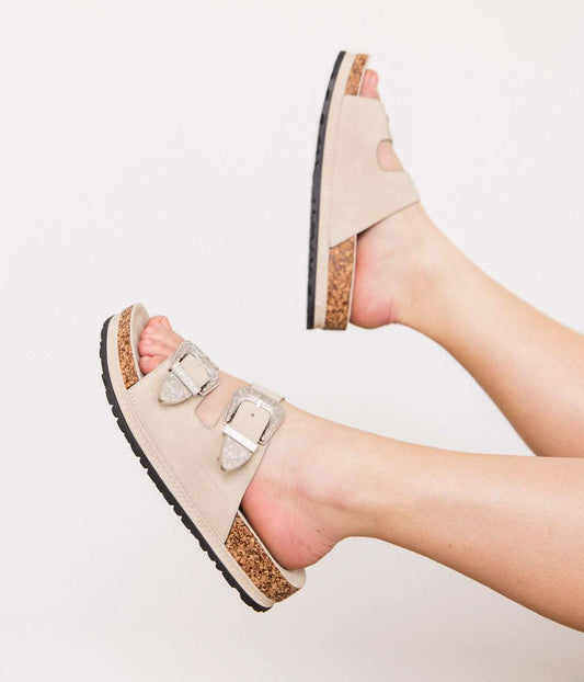 Mickie Western Slides in Cream in - Shoes photo