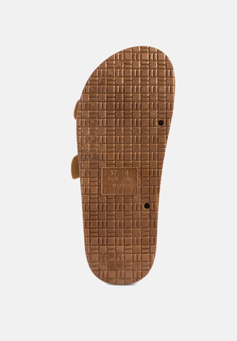 Minata Platform Buckled Slide Sandals in - Platforms & Flatforms photo