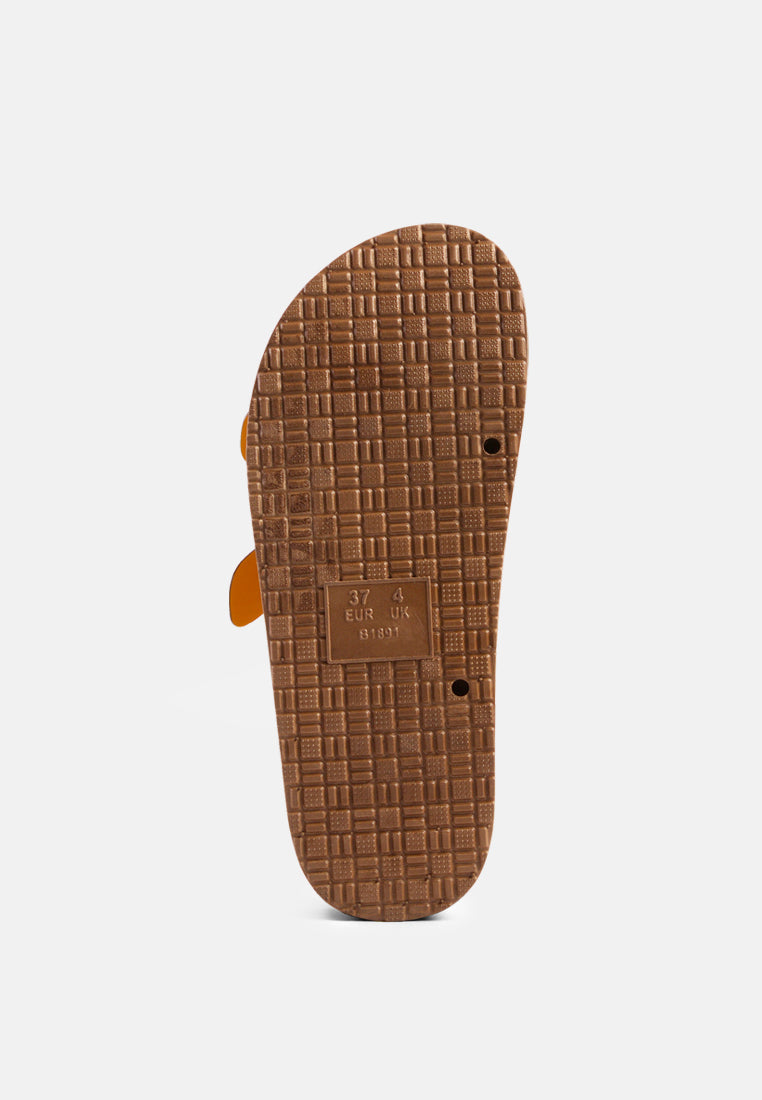 Minata Platform Buckled Slide Sandals in - Platforms & Flatforms photo