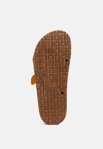 Minata Platform Buckled Slide Sandals in - Platforms & Flatforms photo