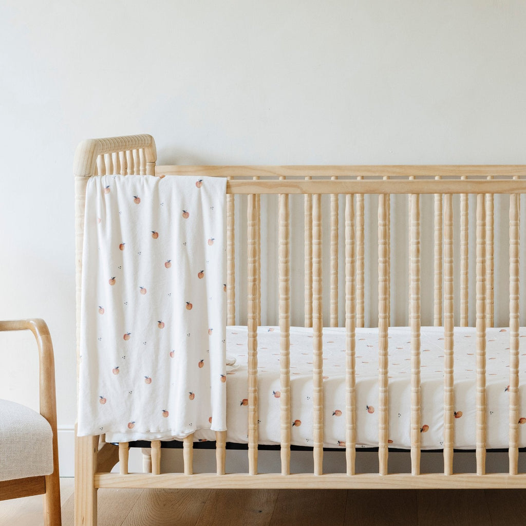 MINKY STRETCH LUXE CRIB SHEETS in Apple - photo