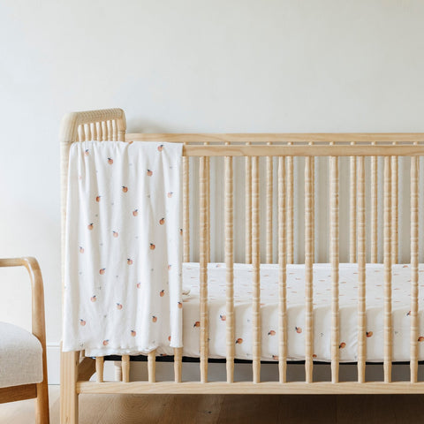 MINKY STRETCH LUXE CRIB SHEETS in Apple - photo