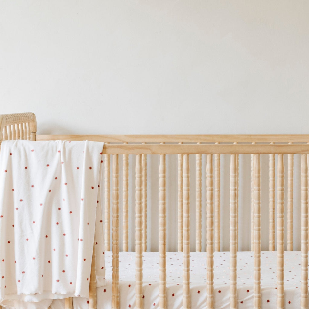 MINKY STRETCH LUXE CRIB SHEETS in Stars - photo