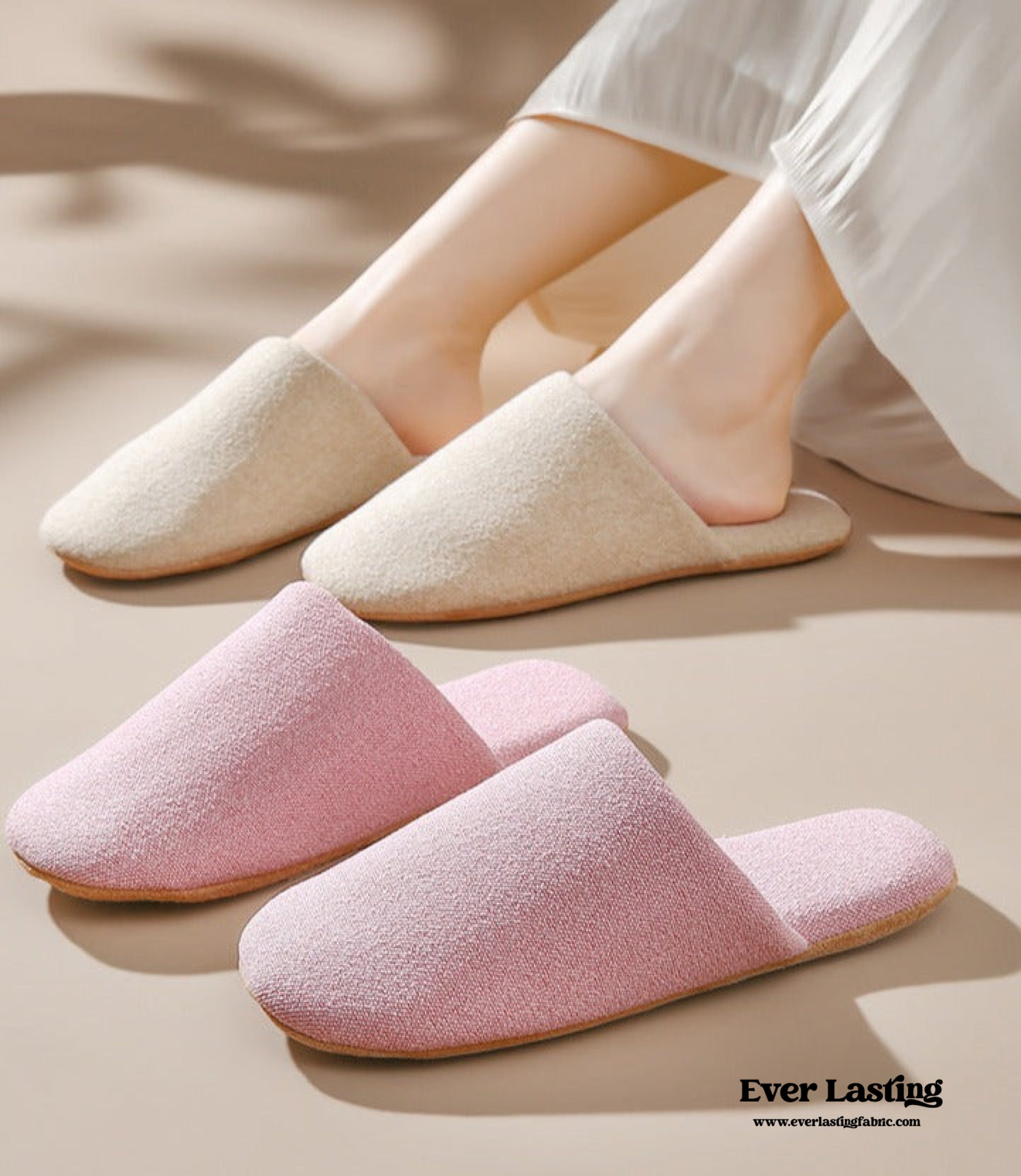 Ever Lasting Modern House Slipper / White