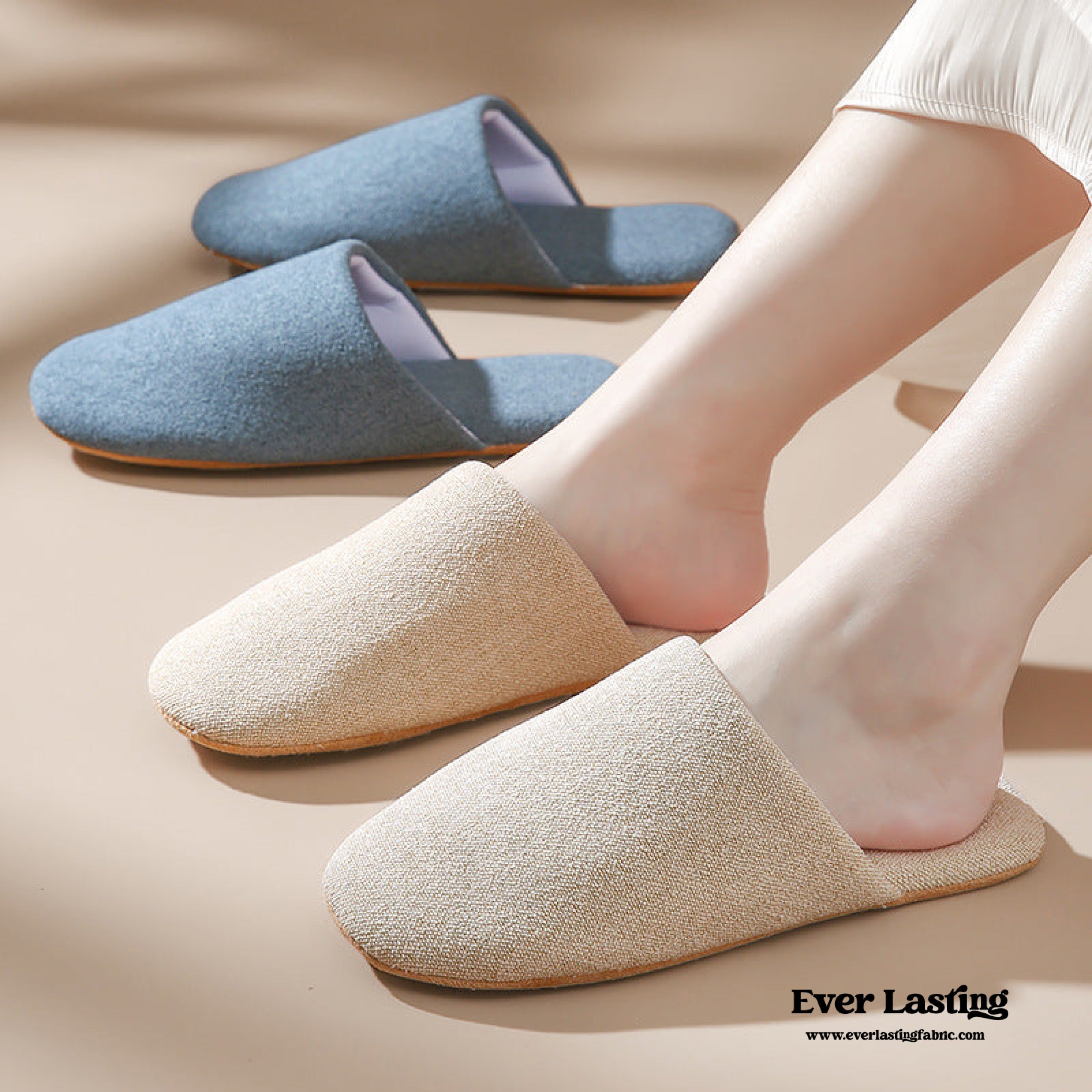 Ever Lasting Modern House Slipper / White