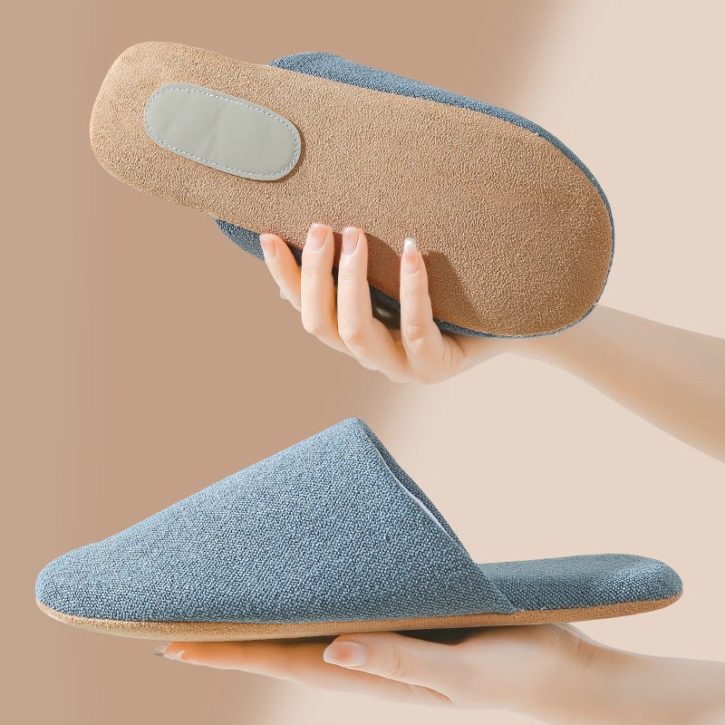 Modern House Slipper / White in Blue - Slipper photo