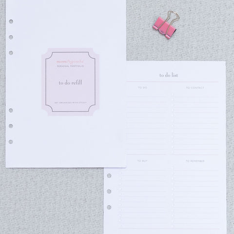 A5 Refills for Meal Planning, To-Do Lists & Notes in - retail photo