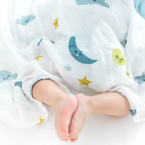 Moon and stars bamboo swaddle in - Swaddle photo