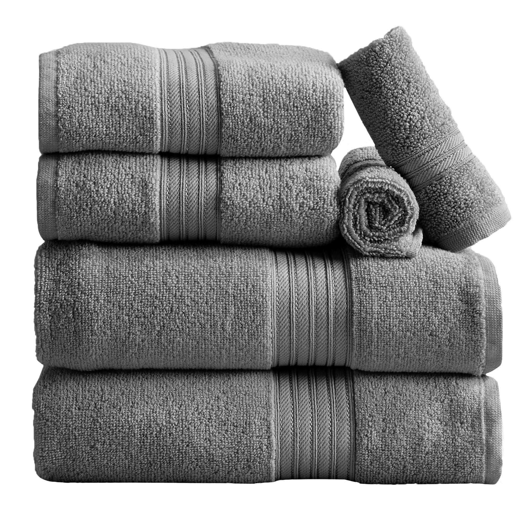 Cotton Terry Bath Towel Set - Cooper Collection - SwagglyLife Home & Fashion