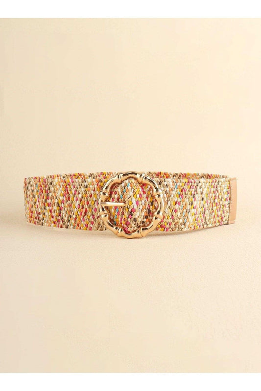 Multicolored Wide Belt in Multicolor One Size - Belts photo