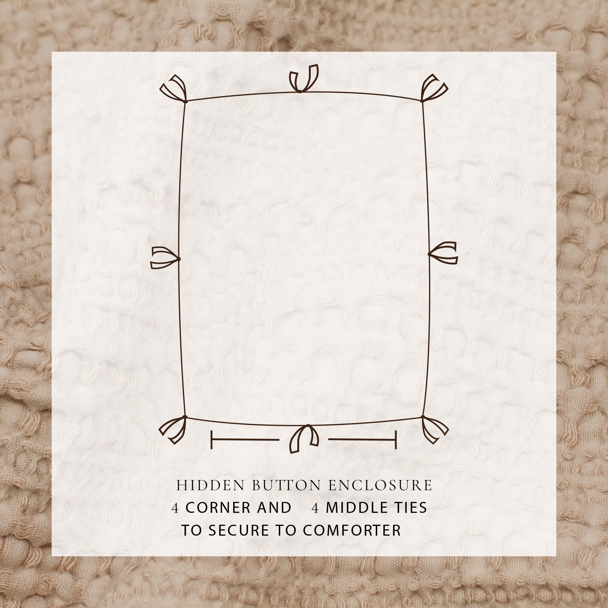 100% Cotton Honeycomb Waffle Duvet Set - Mattea Collection in - Duvet photo