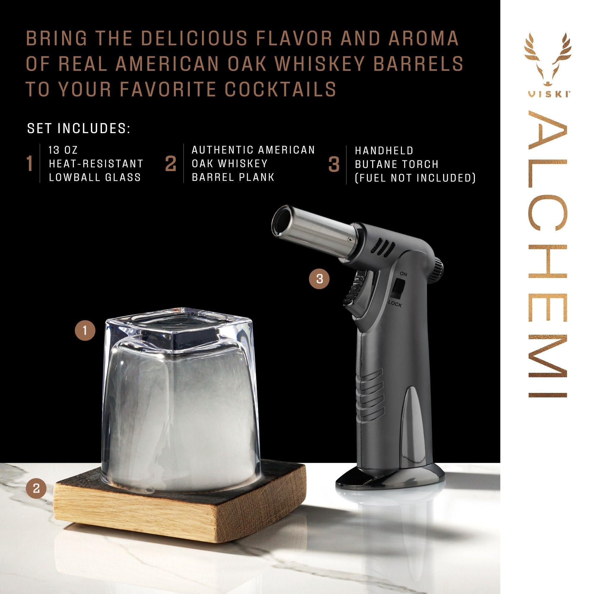 Viski Alchemi Barrel Board Smoking Kit