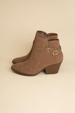 Nadine Ankle Buckle Boots, 2 Colors - SwagglyLife Home & Fashion