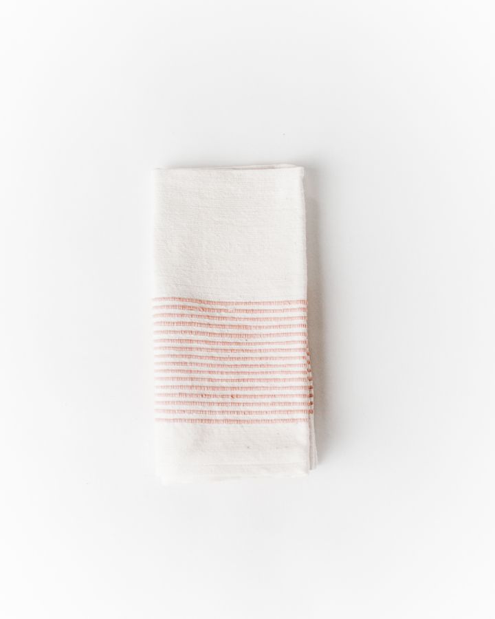 Riviera Cotton Napkins in Blush Set of 2 - Cloth Napkins photo