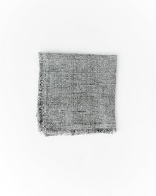 Stone Washed Linen Cocktail Napkin in Oyster Single - Cloth Napkins photo