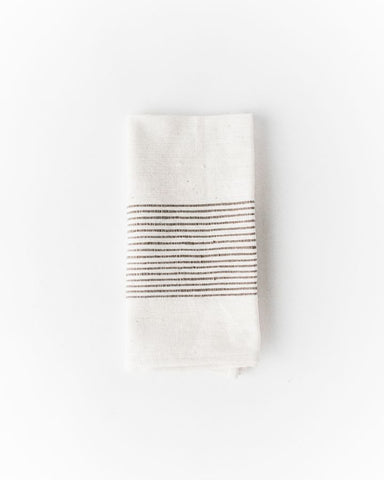 Riviera Cotton Napkins in Grey Set of 2 - Cloth Napkins photo