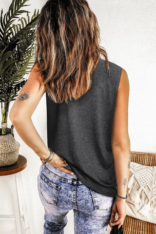 NASHVILLE Graphic Round Neck Tank - SwagglyLife Home & Fashion
