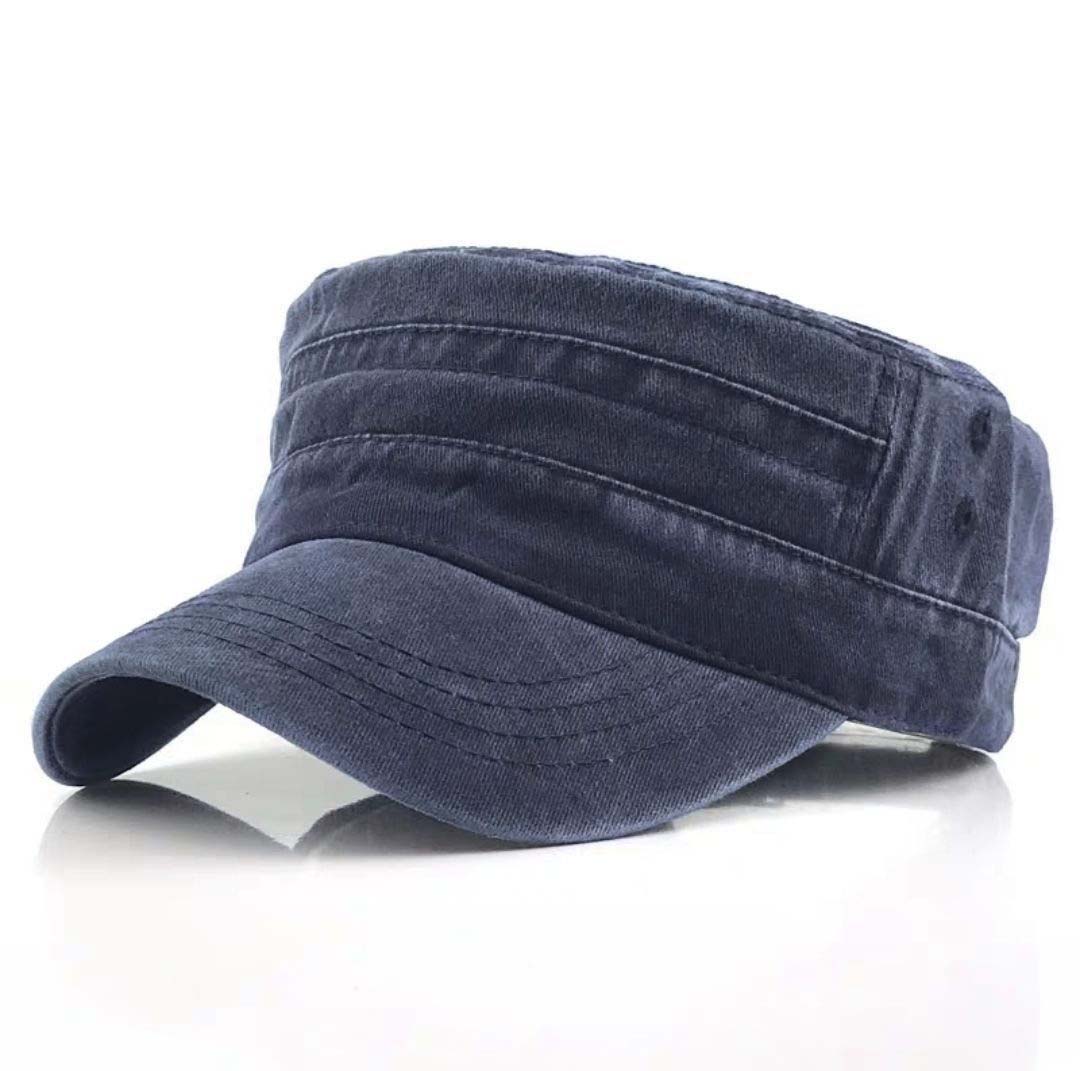 Distressed Cadet Caps in Navy - photo