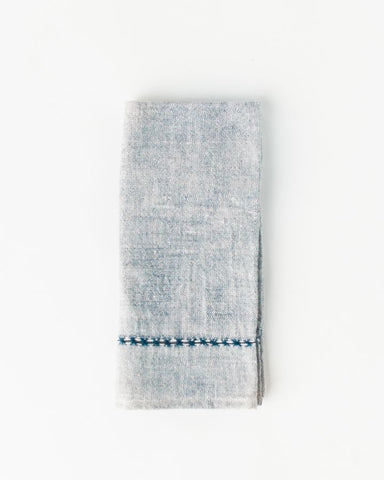 Pulled Cotton Napkins in Navy - Cloth Napkins photo
