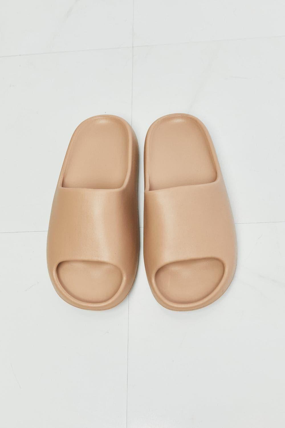 NOOK JOI In My Comfort Zone Slides in Beige - SwagglyLife Home & Fashion