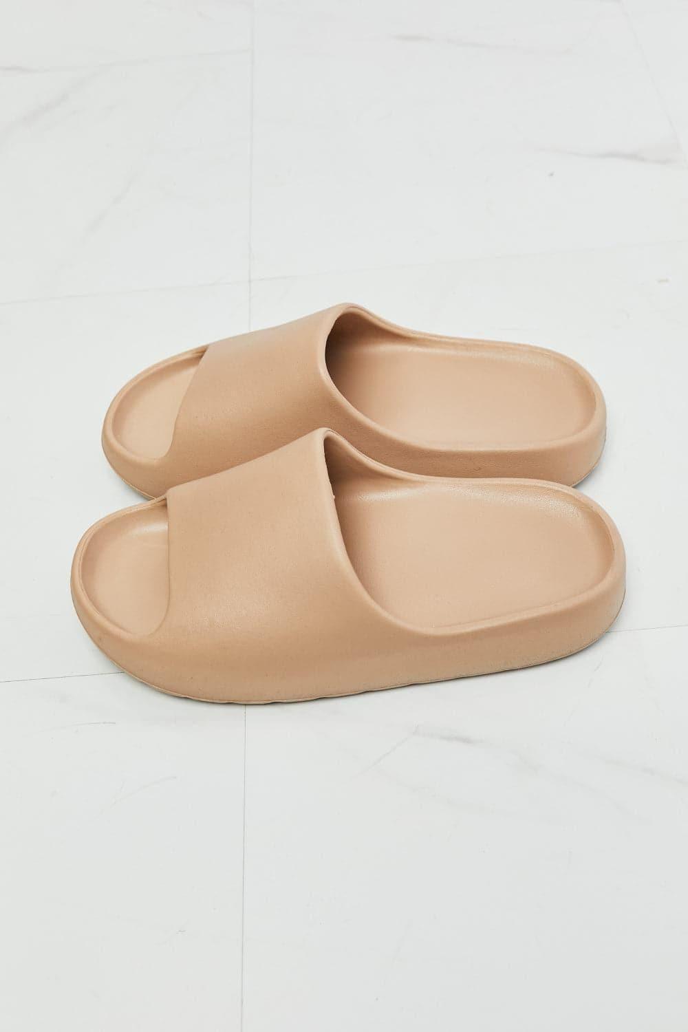 NOOK JOI In My Comfort Zone Slides in Beige - SwagglyLife Home & Fashion
